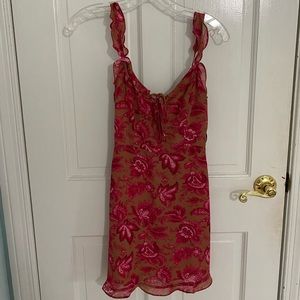 White Fox Boutique floral print mini dress